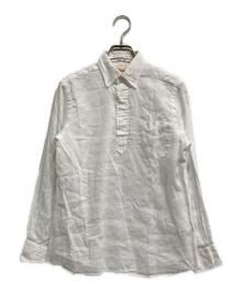 SOUTIENCOL×canclini（スティアンコル×カンクリーニ）の古着「リネンシャツ」｜ホワイト