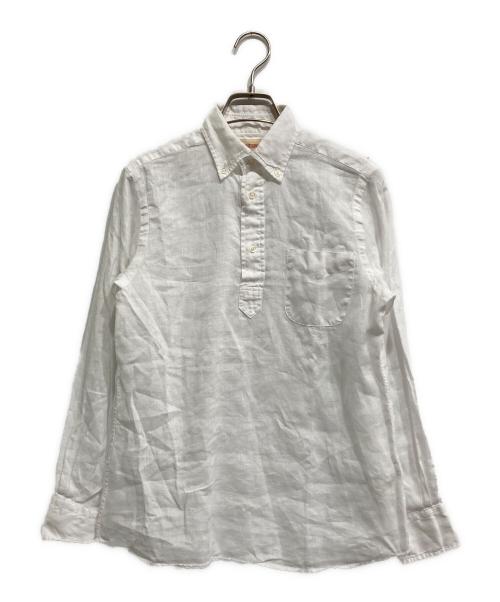 SOUTIENCOL（スティアンコル）SOUTIENCOL (スティアンコル) canclini (カンクリーニ) リネンシャツ ホワイト サイズ:00の古着・服飾アイテム