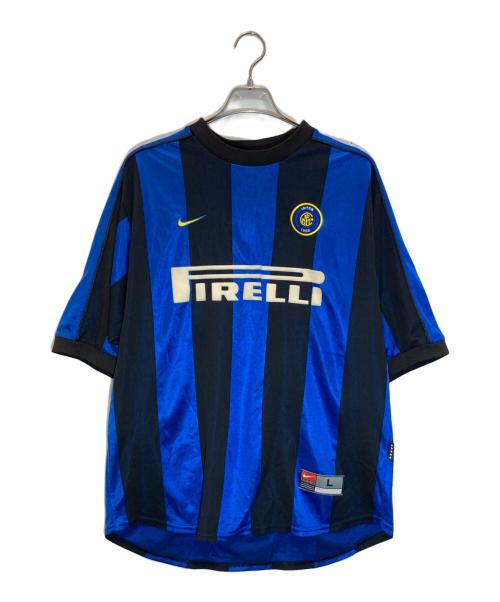 NIKE（ナイキ）NIKE (ナイキ) ゲームシャツ ブラック×ブルー サイズ:Lの古着・服飾アイテム