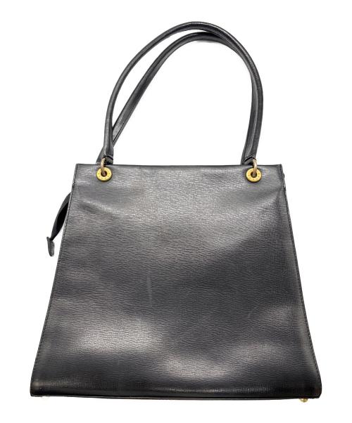 JIL SANDER（ジルサンダー）JIL SANDER (ジルサンダー) レザートートバッグ ブラックの古着・服飾アイテム