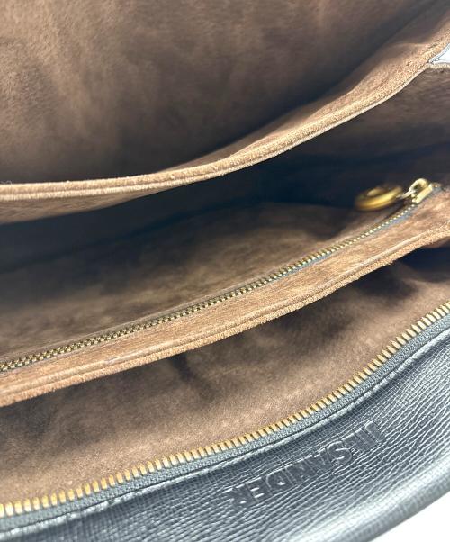 JIL SANDER（ジルサンダー）JIL SANDER (ジルサンダー) レザートートバッグ ブラックの古着・服飾アイテム