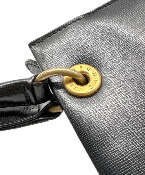 JIL SANDER（ジルサンダー）JIL SANDER (ジルサンダー) レザートートバッグ ブラックの古着・服飾アイテム