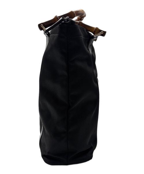 GUCCI（グッチ）GUCCI (グッチ) バンブートートバッグ ブラックの古着・服飾アイテム