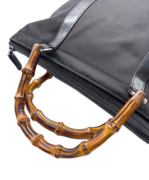 GUCCI（グッチ）GUCCI (グッチ) バンブートートバッグ ブラックの古着・服飾アイテム