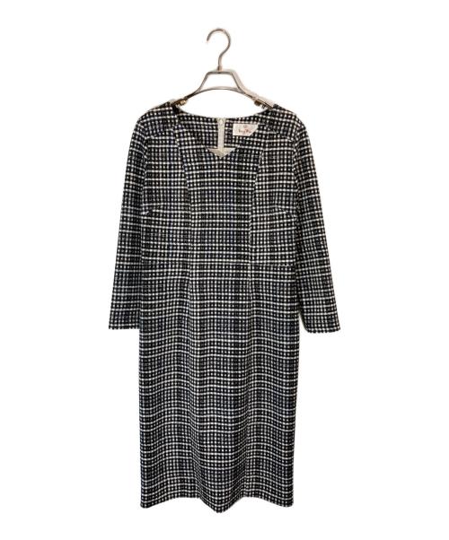 kay me（ケイミー）kay me (ケイミー) チェックワンピース ブラック サイズ:-の古着・服飾アイテム