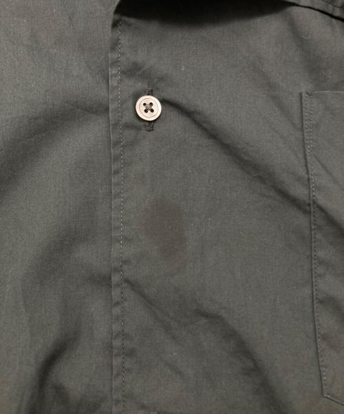 Graphpaper（グラフペーパー）Graphpaper (グラフペーパー) Broad L/S Oversized Band Collar Shirt ブラック サイズ:2の古着・服飾アイテム