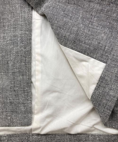 STILL BY HAND（スティルバイハンド）STILL BY HAND (スティルバイハンド) リネン×シルクステンカラーハーフコート グレー サイズ:46の古着・服飾アイテム