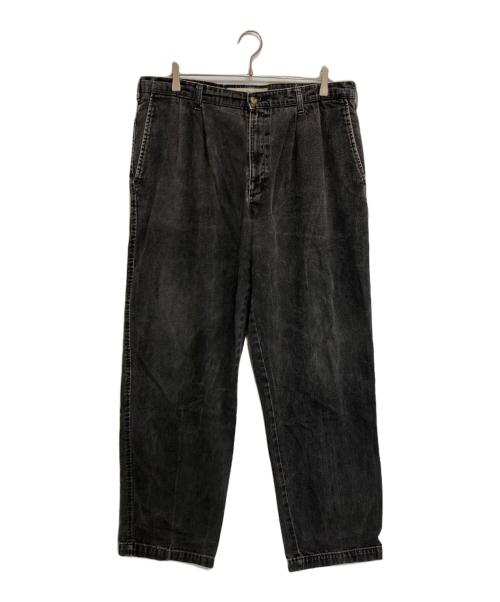 DOCKERS（ドッカーズ）DOCKERS (ドッカーズ) 2タックブラックデニム ブラック サイズ:W38×L32の古着・服飾アイテム