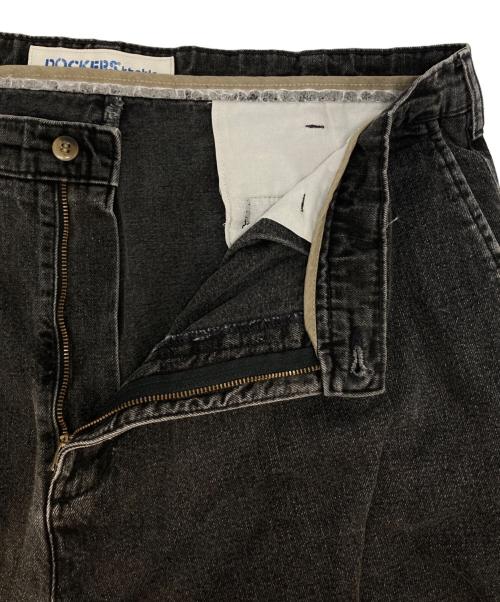 DOCKERS（ドッカーズ）DOCKERS (ドッカーズ) 2タックブラックデニム ブラック サイズ:W38×L32の古着・服飾アイテム