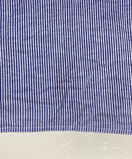 ticca（ティッカ）TICCA (ティッカ) Spick and Span (スピックアンドスパン) 別注スクエアビッグロングシャツ ホワイト×ブルー サイズ:記載なしの古着・服飾アイテム