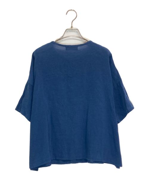 FUGA FUGA（フーガフーガ）FUGA FUGA (フーガフーガ) 和紙コットンブラウス ネイビー サイズ:Fの古着・服飾アイテム