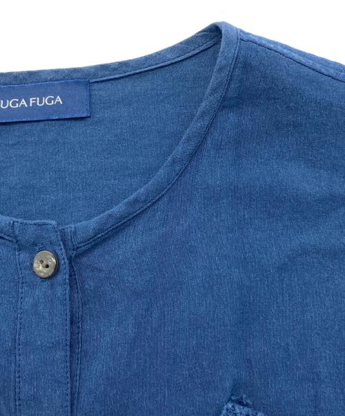 FUGA FUGA（フーガフーガ）FUGA FUGA (フーガフーガ) 和紙コットンブラウス ネイビー サイズ:Fの古着・服飾アイテム