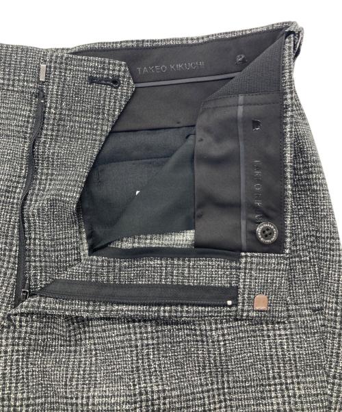 TAKEO KIKUCHI（タケオキクチ）TAKEO KIKUCHI (タケオキクチ) グレンチェックセットアップスーツ グレー サイズ:2の古着・服飾アイテム