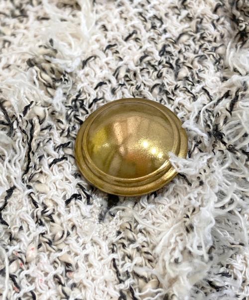 ROPE mademoiselle（ロペマドモアゼル）ROPE mademoiselle (ロペマドモアゼル) ノーカラーツイードジャケット アイボリー サイズ:38の古着・服飾アイテム