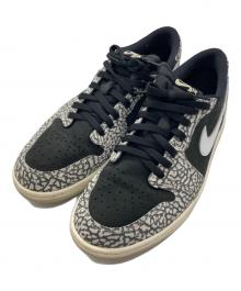 NIKE（ナイキ）の古着「Air Jordan 1 Retro Low OG "Black Cement"」｜ブラック×グレー