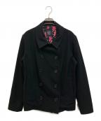 LIMI feuリミフゥ）の古着「ダブルジャケット」｜ネイビー