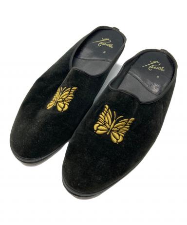 中古・古着通販】Needles (ニードルズ) ベロアスリッポン インディゴ