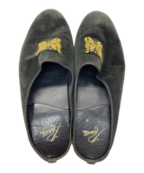 Needles（ニードルズ）Needles (ニードルズ) ベロアスリッポン インディゴ サイズ:8の古着・服飾アイテム