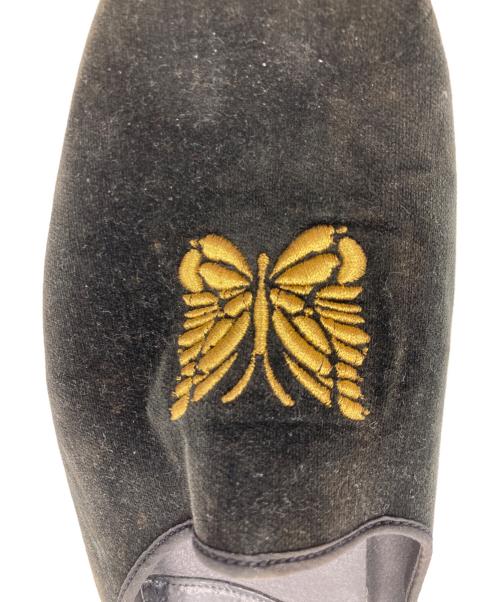 Needles（ニードルズ）Needles (ニードルズ) ベロアスリッポン インディゴ サイズ:8の古着・服飾アイテム