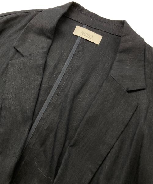 emmi（エミ）emmi (エミ) リネン混テーラードジャケット ネイビー サイズ:SIZE 1の古着・服飾アイテム
