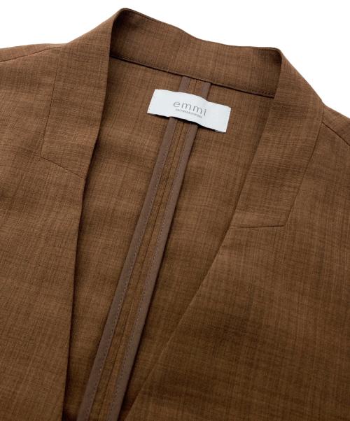 emmi（エミ）emmi (エミ) セミシアーハーフスリーブジャケット ブラウン サイズ:1の古着・服飾アイテム