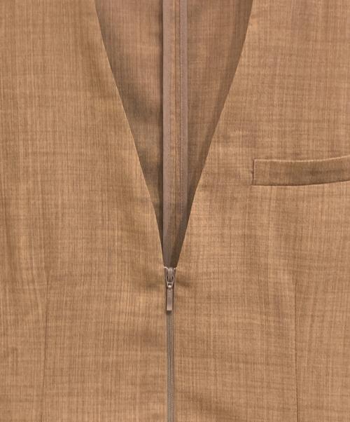 emmi（エミ）emmi (エミ) セミシアーハーフスリーブジャケット ブラウン サイズ:1の古着・服飾アイテム