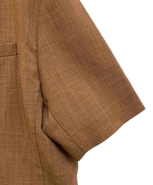 emmi（エミ）emmi (エミ) セミシアーハーフスリーブジャケット ブラウン サイズ:1の古着・服飾アイテム