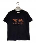 COACHコーチ）の古着「レキシー アンド キャリッジ Tシャツ」｜グレー