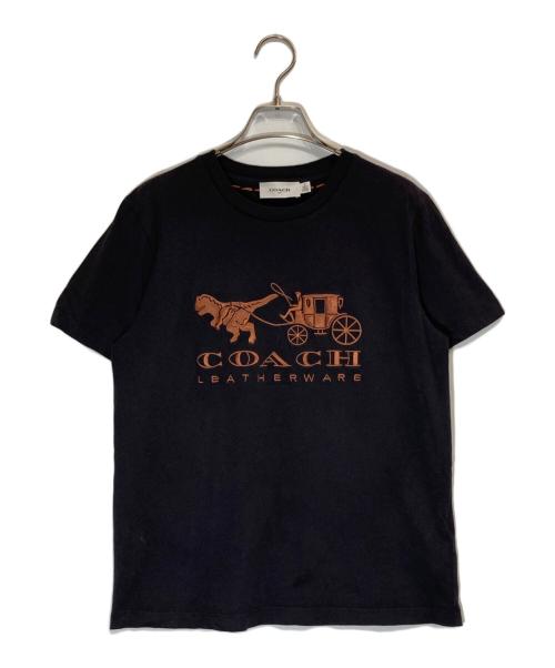 COACH（コーチ）COACH (コーチ) レキシー アンド キャリッジ Tシャツ グレー サイズ:Ⅿの古着・服飾アイテム