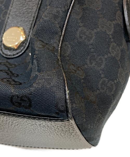 GUCCI（グッチ）GUCCI (グッチ) GGキャンバス ミニボストンバッグ ブラックの古着・服飾アイテム