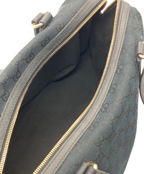 GUCCI（グッチ）GUCCI (グッチ) GGキャンバス ミニボストンバッグ ブラックの古着・服飾アイテム
