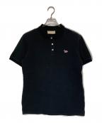 maison kitsuneメゾンキツネ）の古着「FOX POLO」｜ブラック
