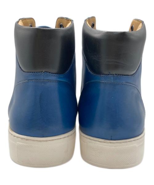 MORAL CODE（モラルコード）MORAL CODE (モラルコード) Aidenハイカットスニーカー ブルー サイズ:25.5の古着・服飾アイテム