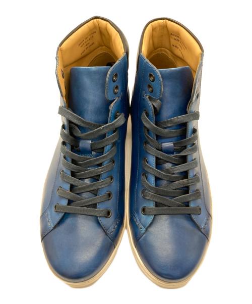 MORAL CODE（モラルコード）MORAL CODE (モラルコード) Aidenハイカットスニーカー ブルー サイズ:25.5の古着・服飾アイテム