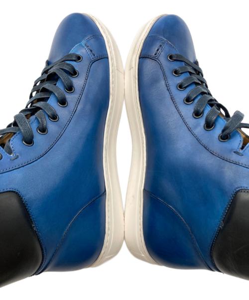 MORAL CODE（モラルコード）MORAL CODE (モラルコード) Aidenハイカットスニーカー ブルー サイズ:25.5の古着・服飾アイテム