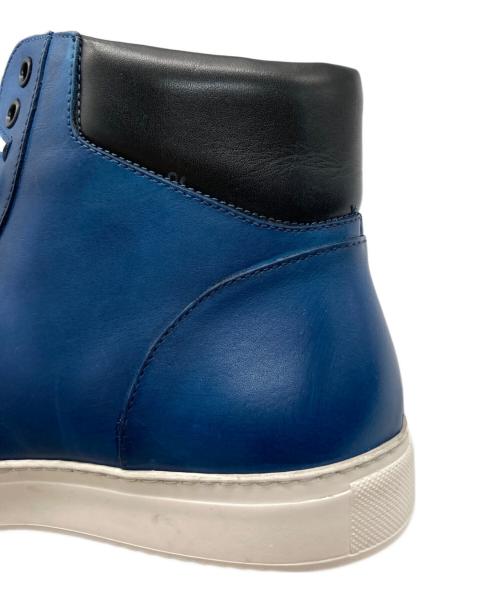 MORAL CODE（モラルコード）MORAL CODE (モラルコード) Aidenハイカットスニーカー ブルー サイズ:25.5の古着・服飾アイテム