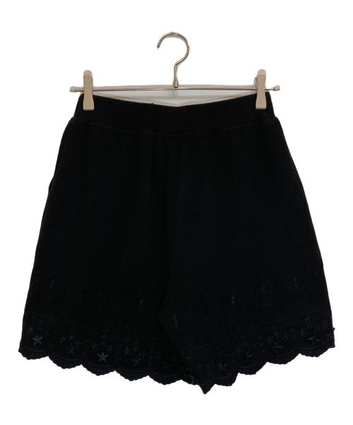 Hysteric Glamour（ヒステリックグラマー）Hysteric Glamour (ヒステリックグラマー) 刺繍ショートパンツ ブラック サイズ:FREEの古着・服飾アイテム