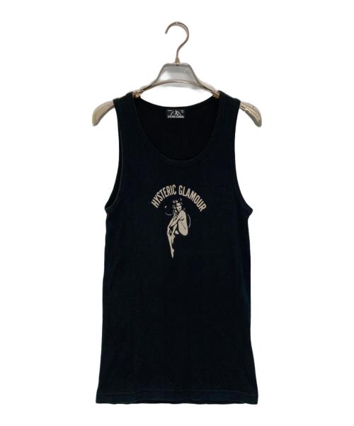 Hysteric Glamour（ヒステリックグラマー）Hysteric Glamour (ヒステリックグラマー) MOVER & SHAKERプリントタンクトップ ブラック サイズ:FREEの古着・服飾アイテム