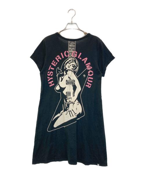 Hysteric Glamour（ヒステリックグラマー）Hysteric Glamour (ヒステリックグラマー) HYS ROCK GIRL ワンピース ブラック サイズ:freeの古着・服飾アイテム
