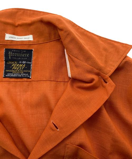 Sears（シアーズ）Sears (シアーズ) 60s-70s カスリヴィンテージシャツ オレンジ サイズ:Ⅿの古着・服飾アイテム