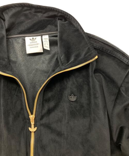 adidas（アディダス）adidas (アディダス) ベロアトラックジャケット ブラックの古着・服飾アイテム