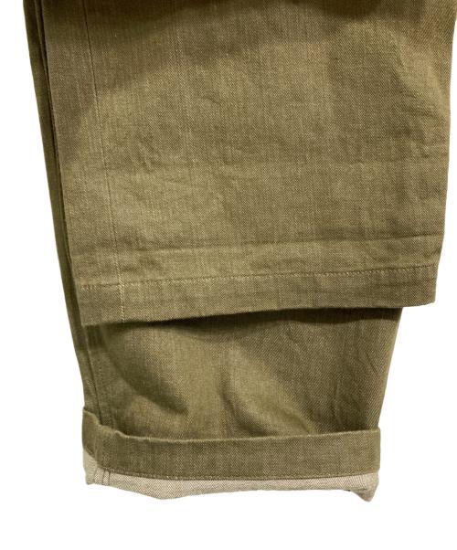 waiper（ワイパー）WAIPER (ワイパー) イギリス軍 1950’s ヴィンテージ グリーンデニム トラウザー カーキ サイズ:SIZE:No.7の古着・服飾アイテム