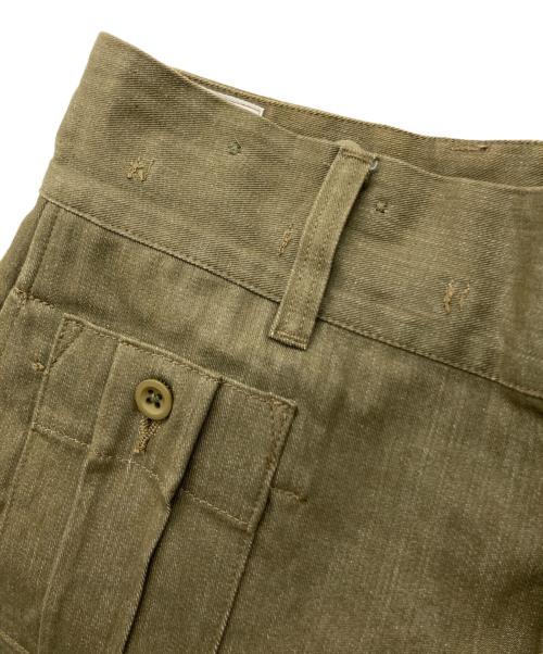 waiper（ワイパー）WAIPER (ワイパー) イギリス軍 1950’s ヴィンテージ グリーンデニム トラウザー カーキ サイズ:SIZE:No.7の古着・服飾アイテム