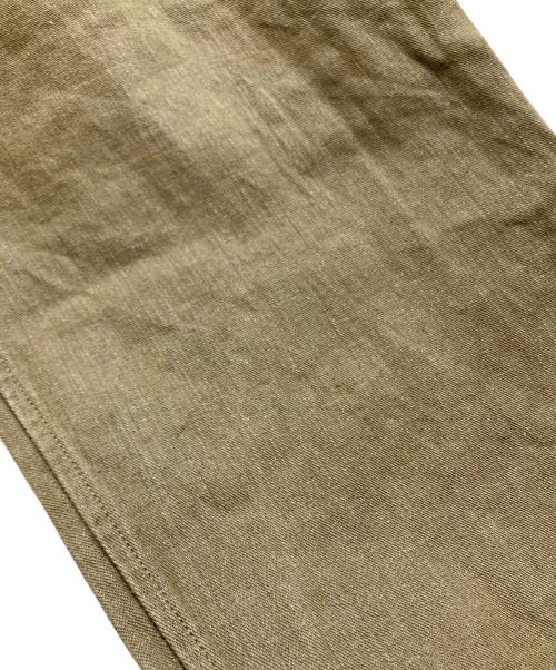 waiper（ワイパー）WAIPER (ワイパー) イギリス軍 1950’s ヴィンテージ グリーンデニム トラウザー カーキ サイズ:SIZE:No.7の古着・服飾アイテム