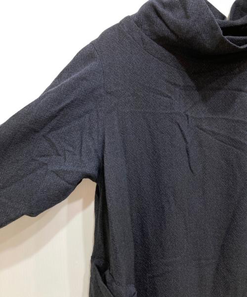 慈雨（ジウ）慈雨 (ジウ) エターミン ドレス ネイビー サイズ:40の古着・服飾アイテム