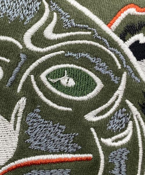 KENZO（ケンゾー）KENZO (ケンゾー) タイガー刺繍スウェット オリーブ サイズ:Ｓの古着・服飾アイテム