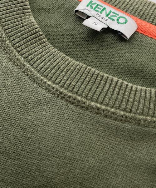 KENZO（ケンゾー）KENZO (ケンゾー) タイガー刺繍スウェット オリーブ サイズ:Ｓの古着・服飾アイテム
