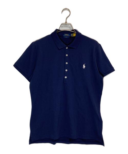 POLO RALPH LAUREN（ポロ・ラルフローレン）POLO RALPH LAUREN (ポロ・ラルフローレン) スリムフィットポロシャツ ネイビー サイズ:XLの古着・服飾アイテム