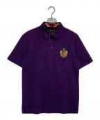 BLACK LABEL CRESTBRIDGEブラックレーベル クレストブリッジ）の古着「8thアニバーサリーポロシャツ」｜パープル
