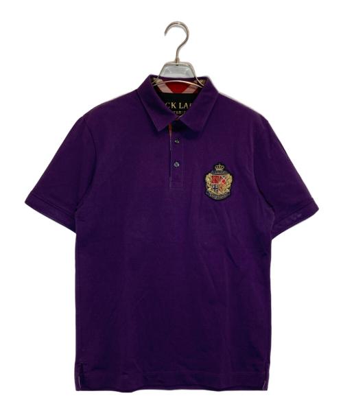 BLACK LABEL CRESTBRIDGE（ブラックレーベル クレストブリッジ）BLACK LABEL CRESTBRIDGE (ブラックレーベル クレストブリッジ) 8thアニバーサリーポロシャツ パープル サイズ:Mの古着・服飾アイテム